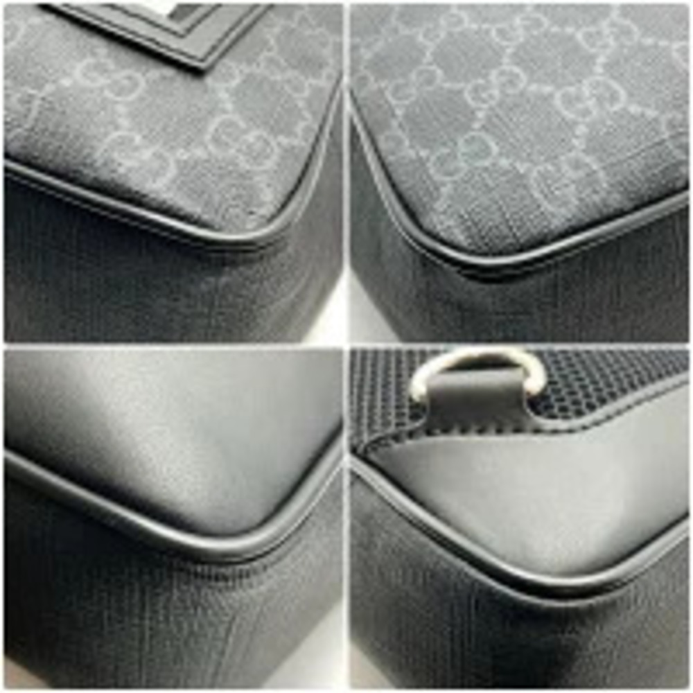 GUCCI Soft GG Supreme Belt Bag Body Bum Crossbody Belt Waist Clutch Black Gray - Picture 5 of 11
